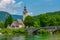 Church at Ribcev Laz near lake Bohinj in Slovenia