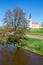 Church at the river Altmuehl in Bavaria