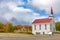 Church at roadside, Cabot Trail, Cape Breton Island, Nova Scotia