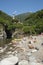 Church of Saint Anna above the Cannobino river near Cannobio in northern Italy