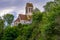 Church of Saint Ceneri le Gerei in the Alpes Mancelles, France