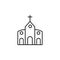 church, saint Patrick, Ireland icon. Element of Ireland culture icon. Thin line icon for website design and development, app