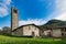 Church of Saints Cornelio e Cipriano. Cornello dei Tasso. Ancient village of the brembana valley Bergamo Italy