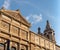 Church of San Felipe Neri in Mexico city. Details of colonial architecture. Travel photo. Wallpaper or background. Latin