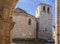 Church of Sant Julia seen from Old Hospital, Besalu. Spain