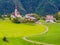 Church of Sant`Osvaldo, Castelrotto, Dolomites, Italy