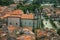 Church of Santa Maria da Devesa in front of square and roofs