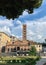 Church of Santa Maria, home of The mouth of truth, carved from Pavonazzo marble in Rome, Italy