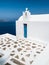 Church on Santorini island in Greece in Cyclades archipelago