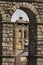 Church Santos Justo y Pastor, through the Aqueduct of Segovia