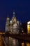 Church of the Savior on blood illuminated.Saint Petersburg.