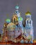 The Church of the Savior on Blood is one of the main attractions of St. Petersburg, Russia. The view at night