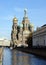 The Church of the Savoir on Blood, view from Griboyedov Canal, St. Petersburg, Russia