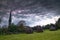 Church in scenic countryside