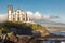 Church on the seafront town of Sao Rogue on Sao Miguel Island