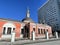 Church of the Sign, 1784 year built. (Church of the Trinity in Karacharovo). Russia, the city of Moscow