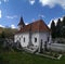 Church in Simon village in Romania
