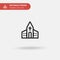 Church Simple vector icon. Illustration symbol design template for web mobile UI element. Perfect color modern pictogram on