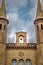 Church, sky, cross clouds