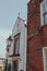 Church Square street name sign on red brick building next to Rye Methodist Church in Rye, UK