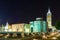 Church of St. Donat at night. Zadar. Croatia