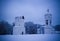 Church of St. George with belltower ,Watertower, and refectory, Kolomenskoye, Moscow, Russia