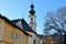 Church in St. Gilgen at lake Wolfgangsee, Austria, Europe.