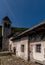 Church of St Gotthard located in the beautifully preserved medieval village Carmine Superiore. Northern Italy