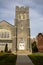 Church in St. Johnsbury Vermont during the fall time