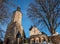 Church of St. Laurentius  Geyer  Ore Mountains  Saxony  Germany in winter