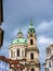 The Church of St Nicolas near Prague Castle in the Czech Republic