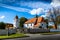 Church of st. Prokop near Temelin in summer day. Czech Republic