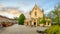 Church of St. Stephan of Hungary and the Bratislava castle in Bratislava, Slovakia