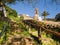 Church and stairs in a Spanish village