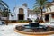 Church and statue in square, Estepona.