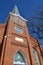 Church steeple and facade