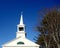 Church steeple, weather vane, bell tower