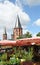 Church steeples, Kaiserslautern, Germany.