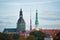 Church steeples skyline