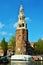 Church tower in Amsterdam, Netherlands, Europe