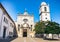 Church and tower bell tower in Portugal interesting picture for screensaver