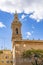 Church tower in Calle Soledad, Valencia, Spain