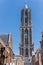 Church tower Domtoren in the historic center of Utrecht