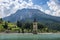 Church Tower Of Graun in the Lago Di Resia, Italy