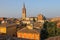 Church Tower in historic city center of Vignola