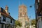 Church tower landmark in Petworth West Sussex