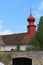 Church tower in OlÅ¡any village near JindÅ™ichuv Hradec