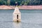 Church tower in Sau Reservoir, Catalonia, Spain