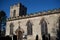 Church tower and windows