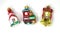 Church Train Bell Miniature Ornaments